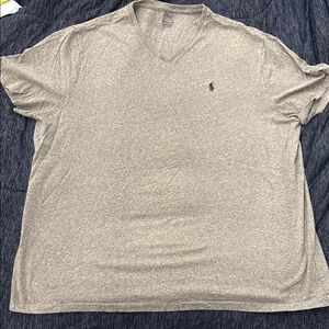 Men's Ralph Lauren Gray V-Neck Shirt